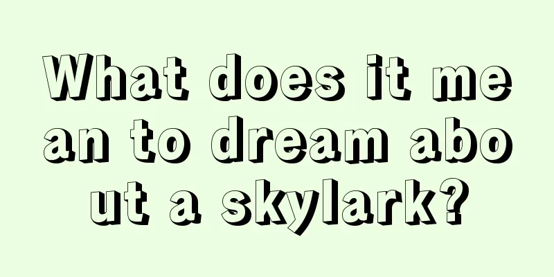 What does it mean to dream about a skylark?