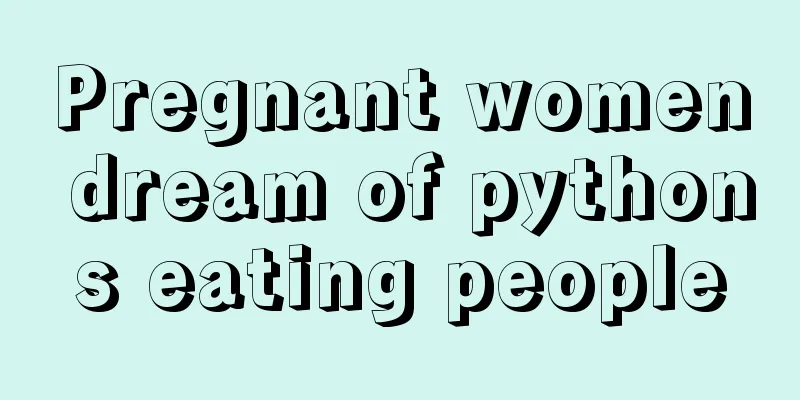 Pregnant women dream of pythons eating people