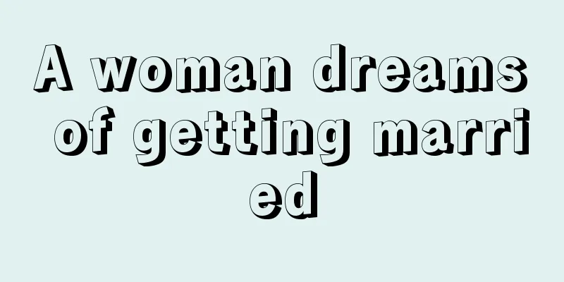 A woman dreams of getting married