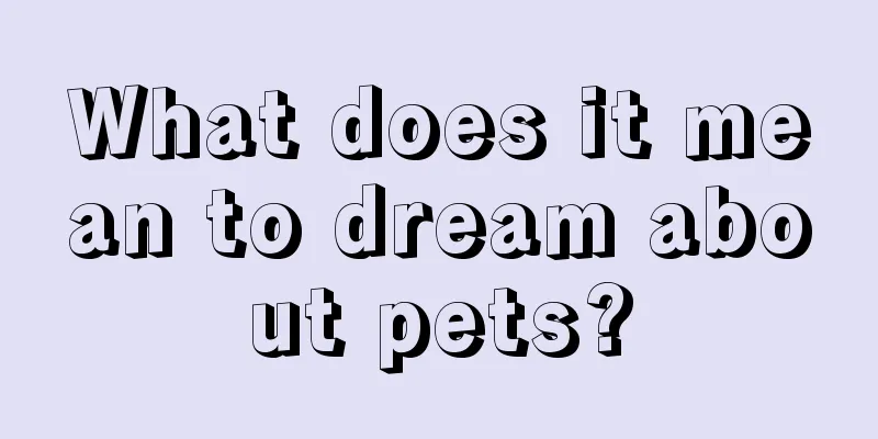 What does it mean to dream about pets?