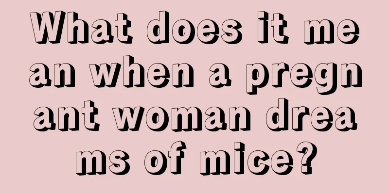 What does it mean when a pregnant woman dreams of mice?