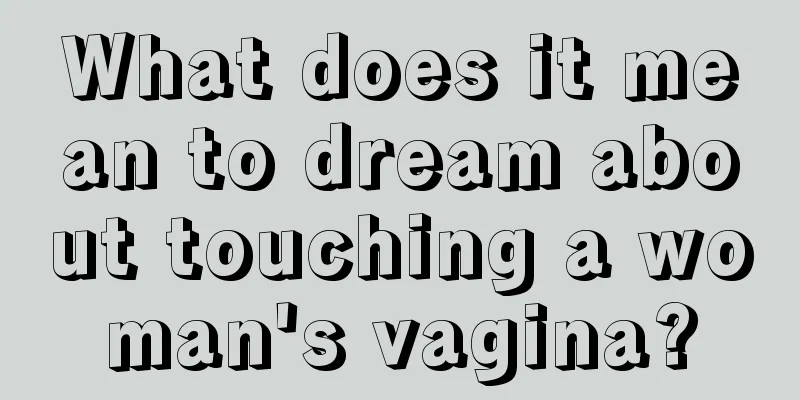 What does it mean to dream about touching a woman's vagina?