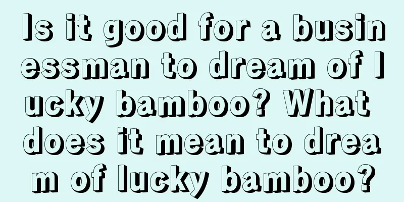 Is it good for a businessman to dream of lucky bamboo? What does it mean to dream of lucky bamboo?