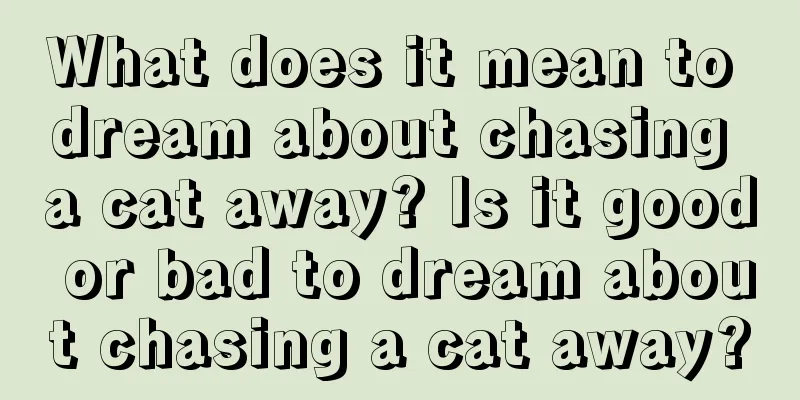 What does it mean to dream about chasing a cat away? Is it good or bad to dream about chasing a cat away?