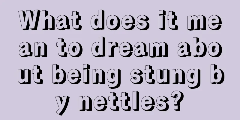 What does it mean to dream about being stung by nettles?