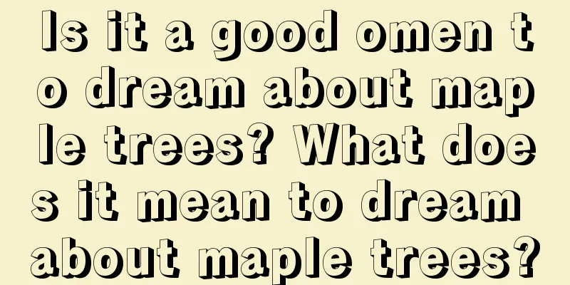 Is it a good omen to dream about maple trees? What does it mean to dream about maple trees?