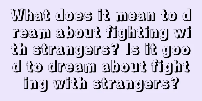 What does it mean to dream about fighting with strangers? Is it good to dream about fighting with strangers?