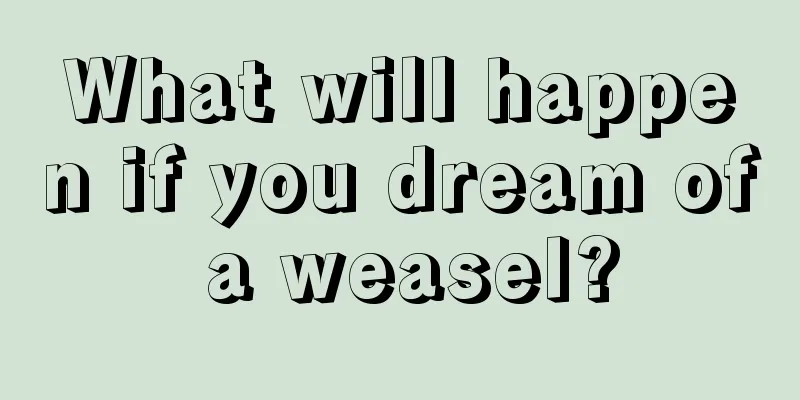 What will happen if you dream of a weasel?