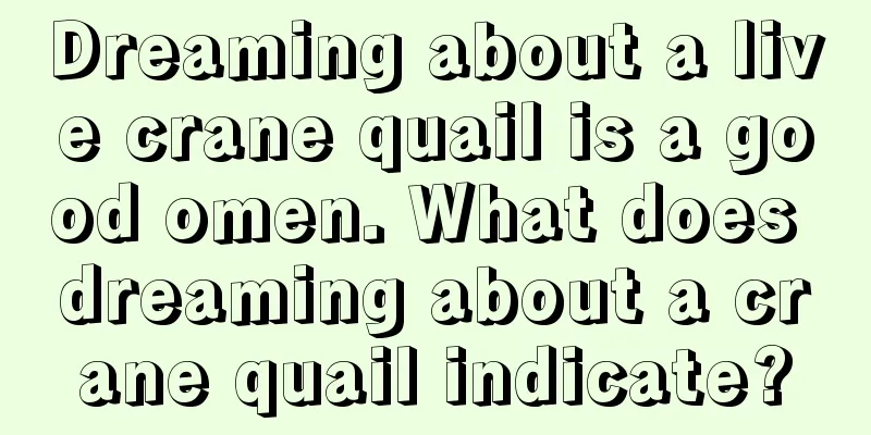 Dreaming about a live crane quail is a good omen. What does dreaming about a crane quail indicate?