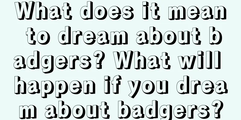 What does it mean to dream about badgers? What will happen if you dream about badgers?