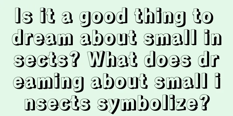 Is it a good thing to dream about small insects? What does dreaming about small insects symbolize?