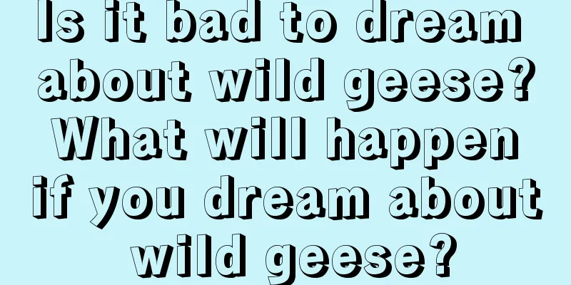 Is it bad to dream about wild geese? What will happen if you dream about wild geese?