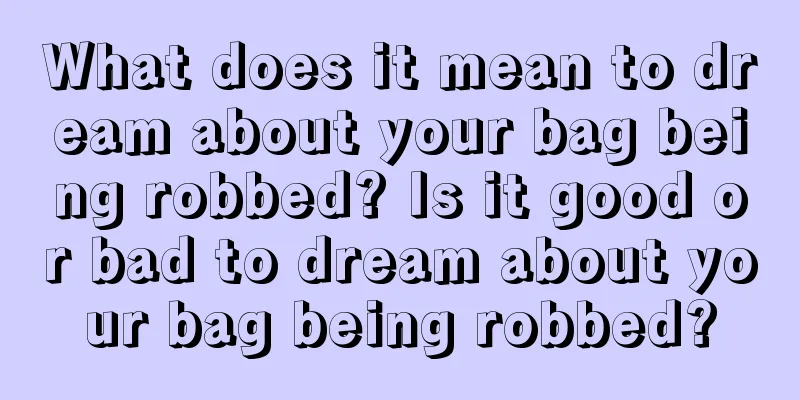 What does it mean to dream about your bag being robbed? Is it good or bad to dream about your bag being robbed?