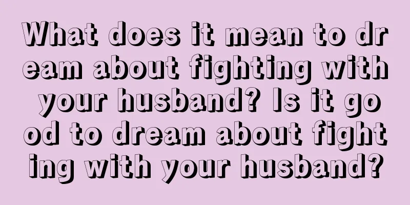 What does it mean to dream about fighting with your husband? Is it good to dream about fighting with your husband?