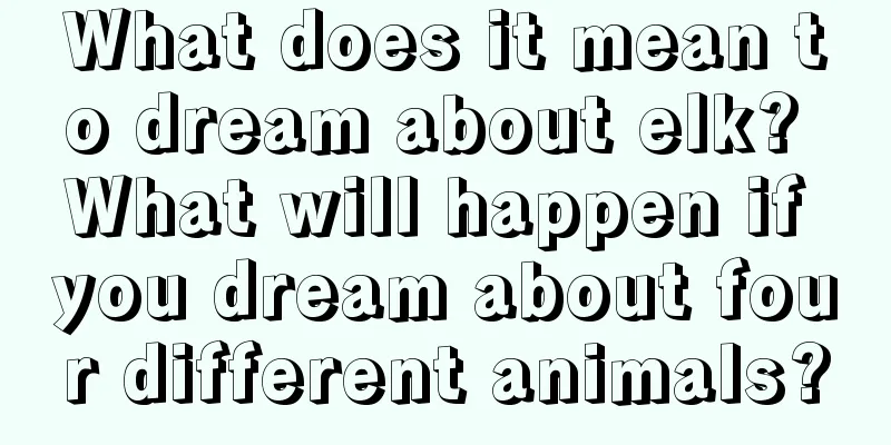 What does it mean to dream about elk? What will happen if you dream about four different animals?