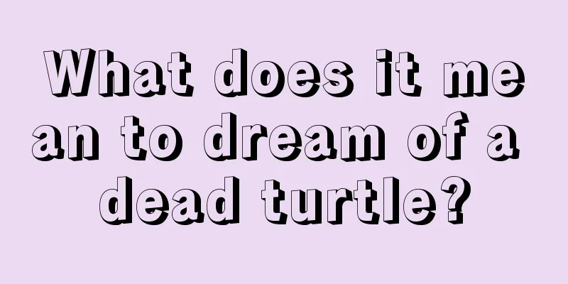 What does it mean to dream of a dead turtle?