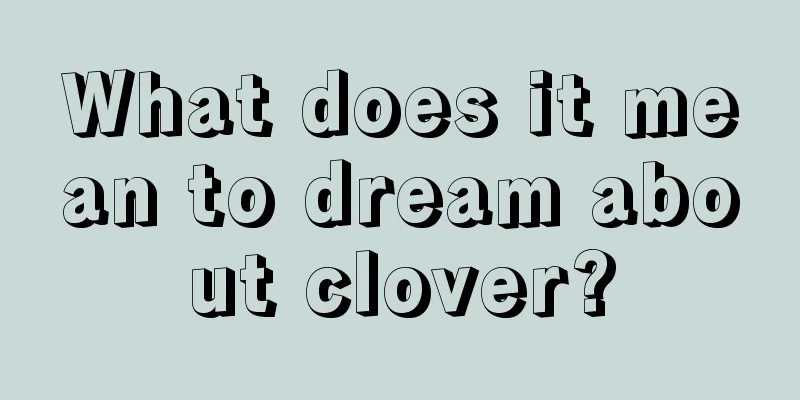 What does it mean to dream about clover?