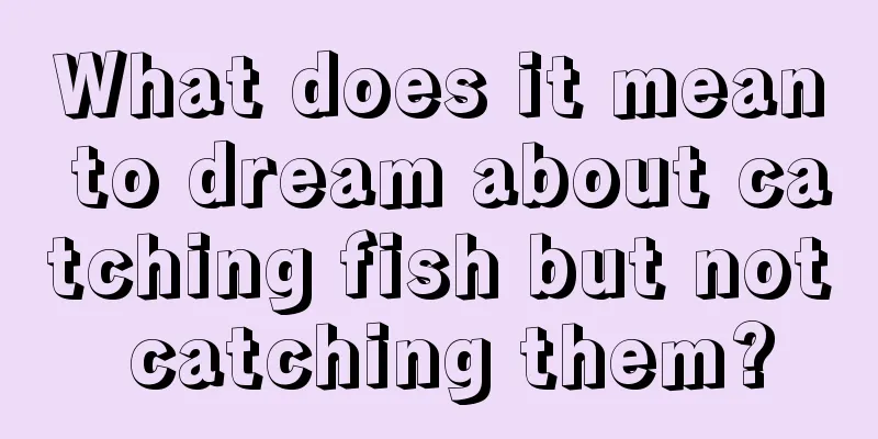 What does it mean to dream about catching fish but not catching them?