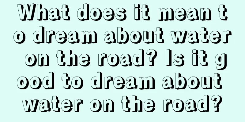 What does it mean to dream about water on the road? Is it good to dream about water on the road?