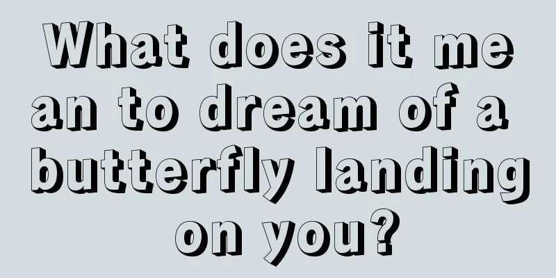 What does it mean to dream of a butterfly landing on you?