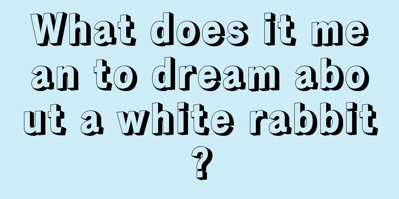 What does it mean to dream about a white rabbit?