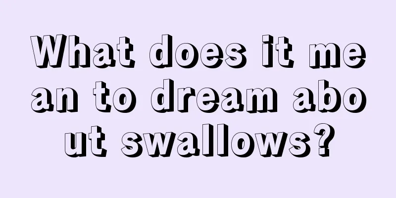 What does it mean to dream about swallows?