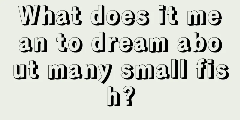 What does it mean to dream about many small fish?