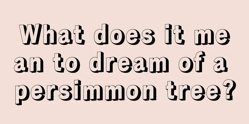 What does it mean to dream of a persimmon tree?