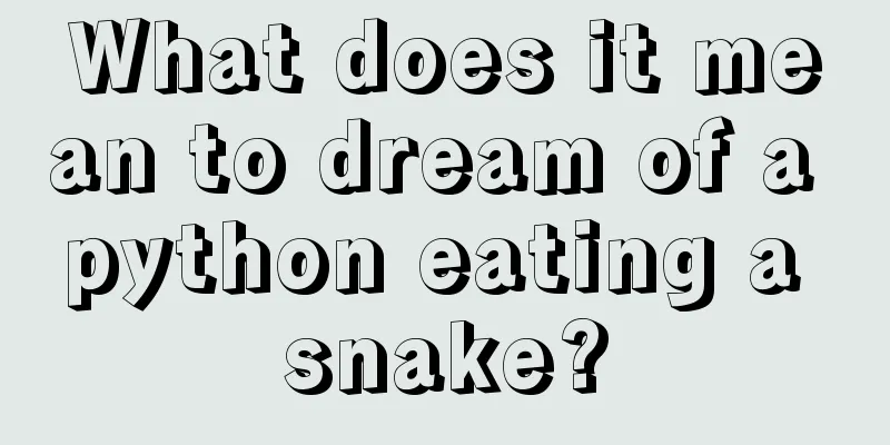 What does it mean to dream of a python eating a snake?