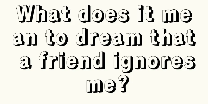 What does it mean to dream that a friend ignores me?