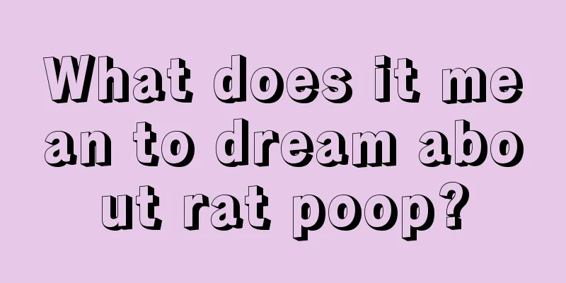 What does it mean to dream about rat poop?