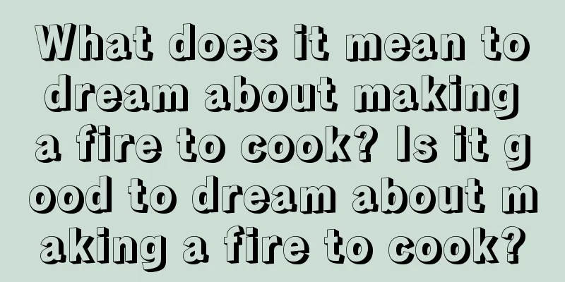 What does it mean to dream about making a fire to cook? Is it good to dream about making a fire to cook?