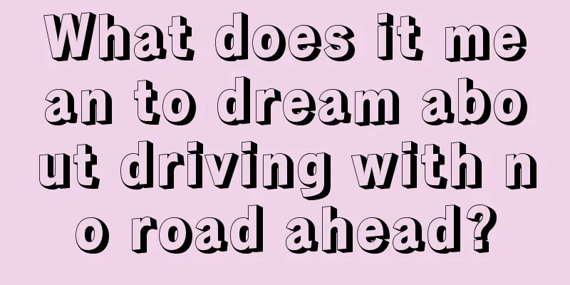 What does it mean to dream about driving with no road ahead?