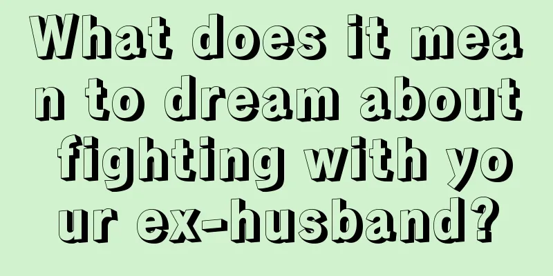 What does it mean to dream about fighting with your ex-husband?