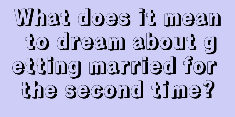 What does it mean to dream about getting married for the second time?