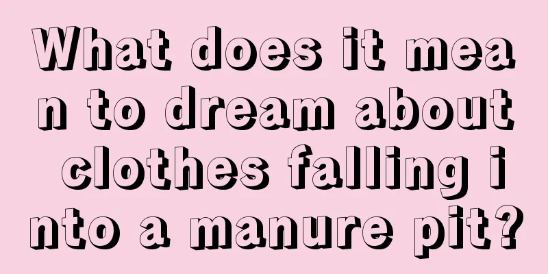 What does it mean to dream about clothes falling into a manure pit?