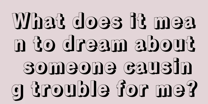 What does it mean to dream about someone causing trouble for me?