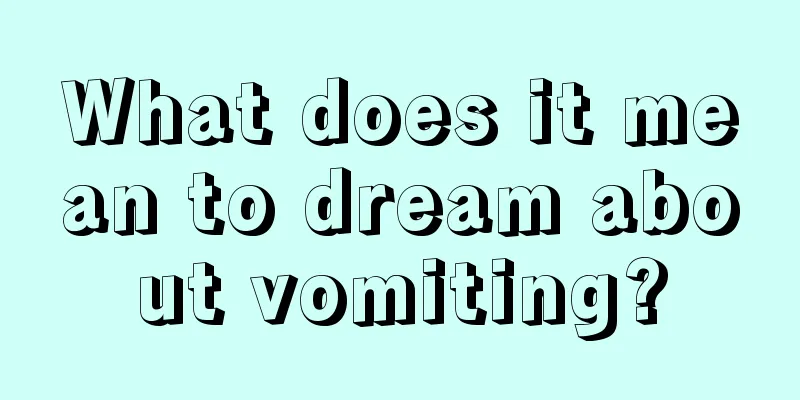 What does it mean to dream about vomiting?