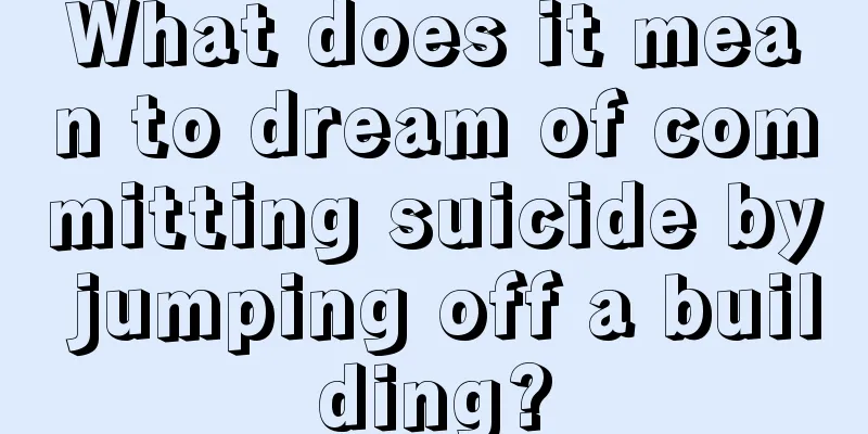 What does it mean to dream of committing suicide by jumping off a building?