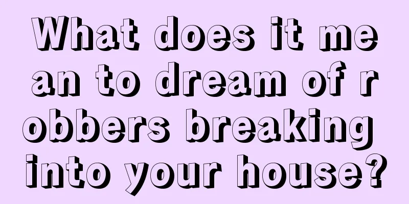 What does it mean to dream of robbers breaking into your house?