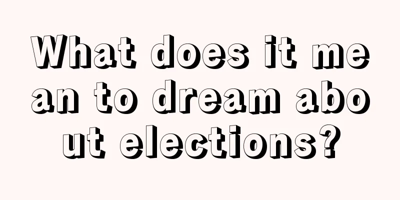 What does it mean to dream about elections?