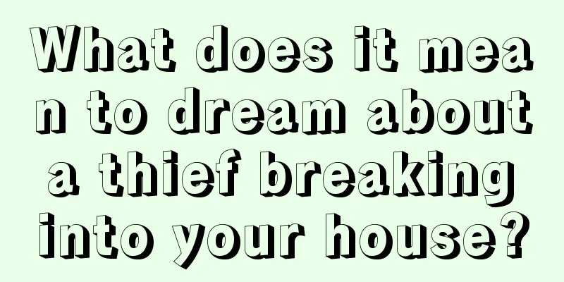 What does it mean to dream about a thief breaking into your house?