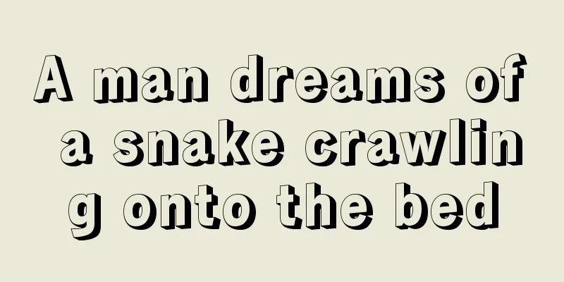 A man dreams of a snake crawling onto the bed