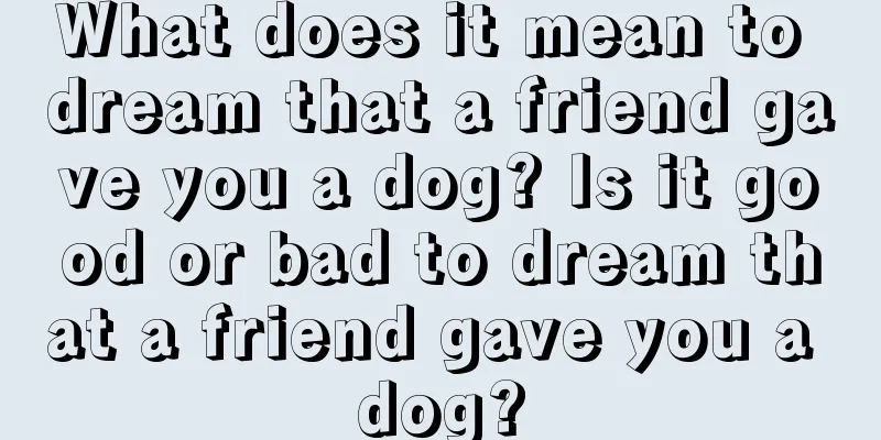 What does it mean to dream that a friend gave you a dog? Is it good or bad to dream that a friend gave you a dog?