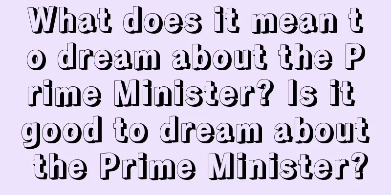 What does it mean to dream about the Prime Minister? Is it good to dream about the Prime Minister?