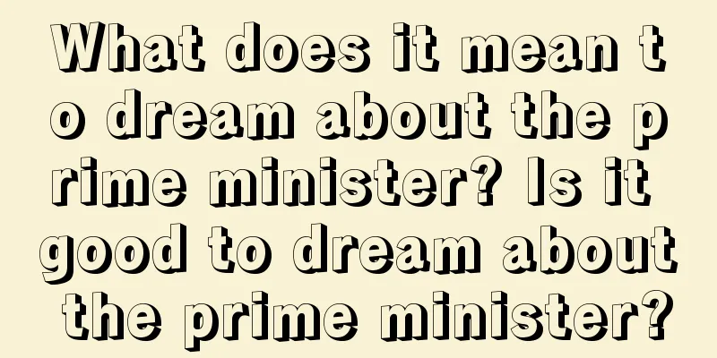 What does it mean to dream about the prime minister? Is it good to dream about the prime minister?