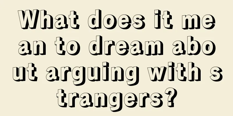 What does it mean to dream about arguing with strangers?