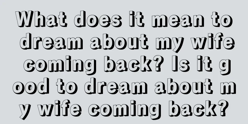 What does it mean to dream about my wife coming back? Is it good to dream about my wife coming back?