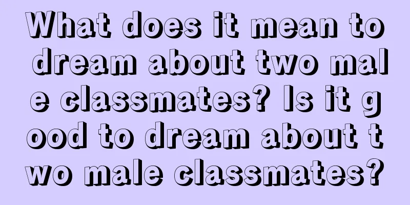 What does it mean to dream about two male classmates? Is it good to dream about two male classmates?