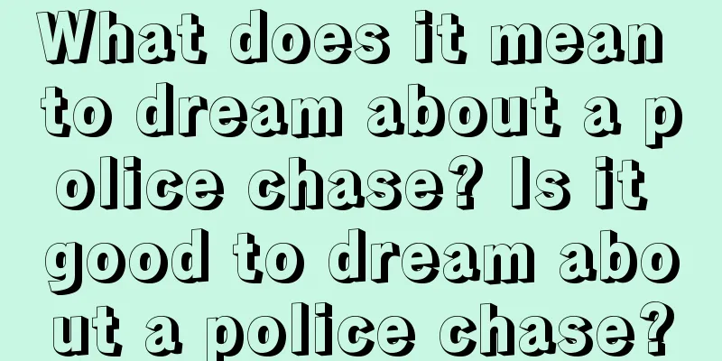 What does it mean to dream about a police chase? Is it good to dream about a police chase?